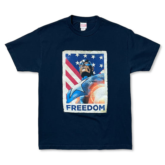 MARVEL CAPTAIN AMERICA FREEDOM T SHIRT - L