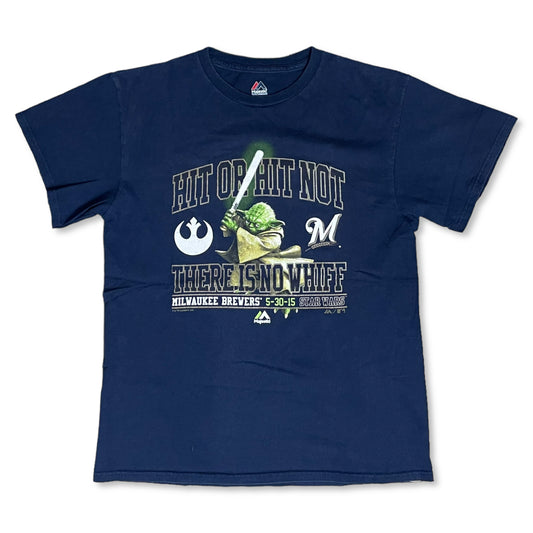 MILWAUKEE BREWERS YODA T SHIRT - M