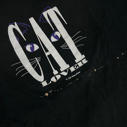 VINTAGE 1993 CAT LOVER T SHIRT - XL