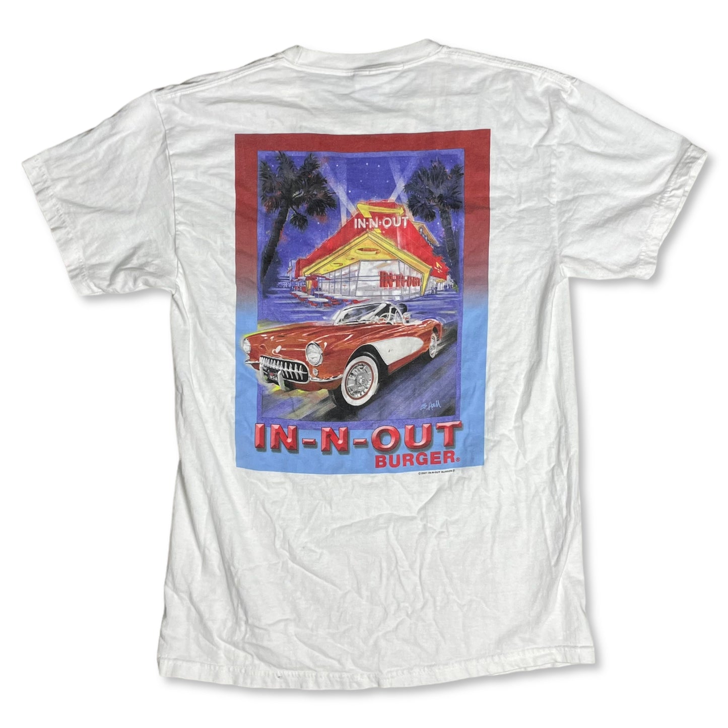 VINTAGE 2001 IN OUT T SHIRT - M