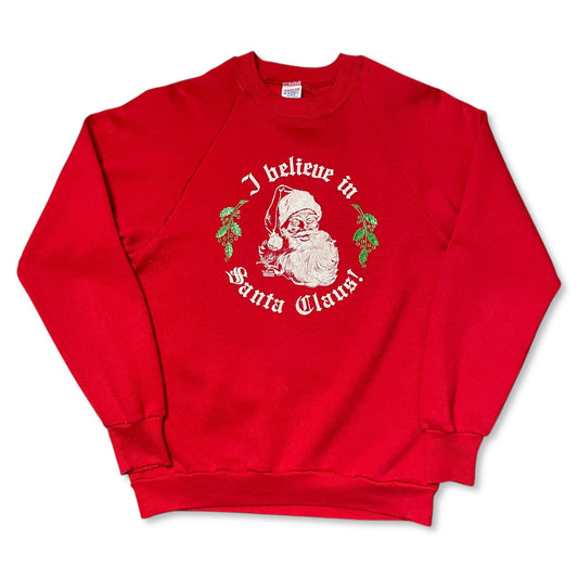 VINTAGE 1983 I BELIEVE IN SANTA CLAUS SWEATSHIRT - M