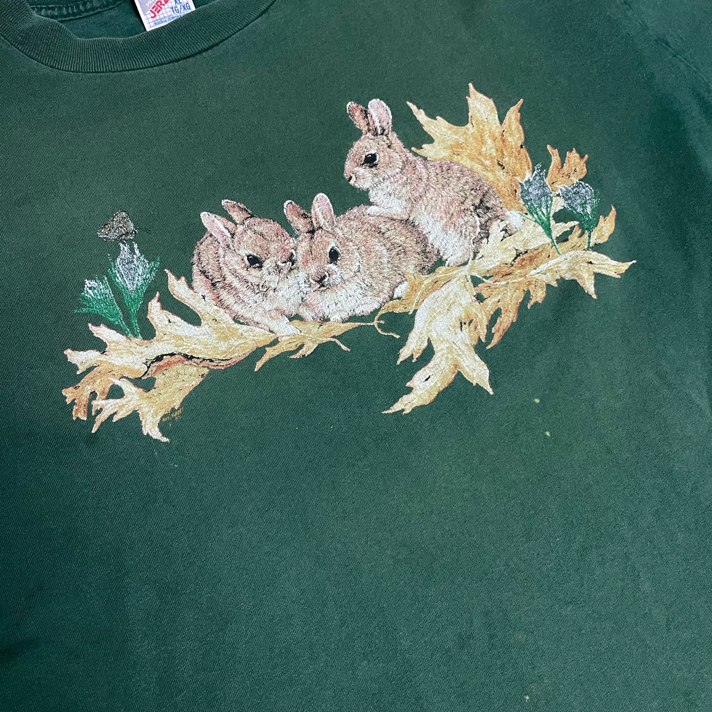 VINTAGE 90s BUNNIES T SHIRT - XL