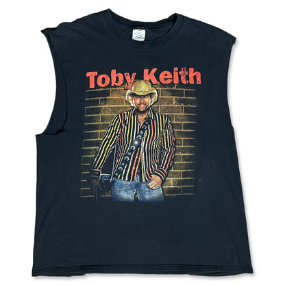 VINTAGE TOBY KEITH CHOPPED T SHIRT - XL