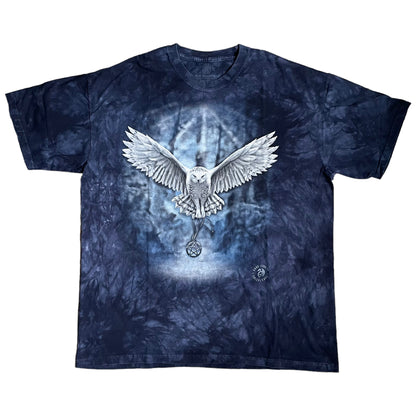 TIE DYE OWL TEE - L